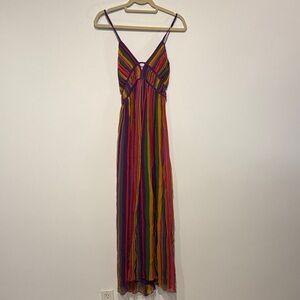 Ba&sh Multicolor Striped Maxi Dress